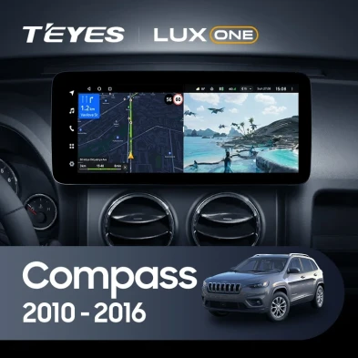 Штатная магнитола Teyes LUX ONE 6/128 Jeep Compass MK (2010-2016)