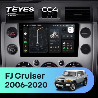 Штатная магнитола Teyes CC4 8/128 Toyota FJ Cruiser J15 (2006-2020) F2