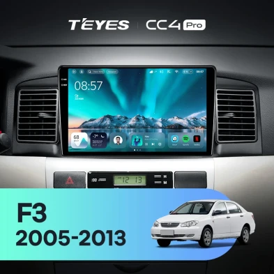 Штатная магнитола Teyes CC4 Pro 12/256 BYD F3 (2005-2013)