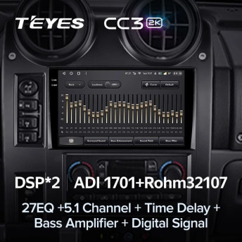 Штатная магнитола Teyes CC3 2K 360 6/128 Hummer H2 E85 (2002-2007)