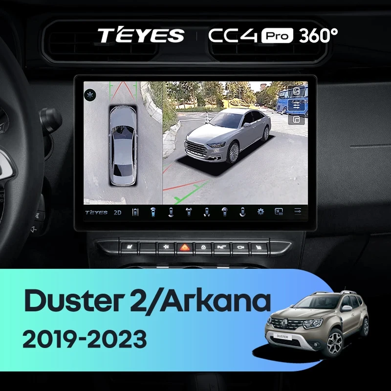 Штатная магнитола Teyes CC4 Pro 360 12/256 Renault Arkana (2019-2023) F2 (11")