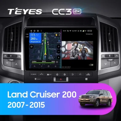 Штатная магнитола Teyes CC3 2K 360 6/128 Toyota Land Cruiser 11 200 (2007-2015) F3 Тип-A