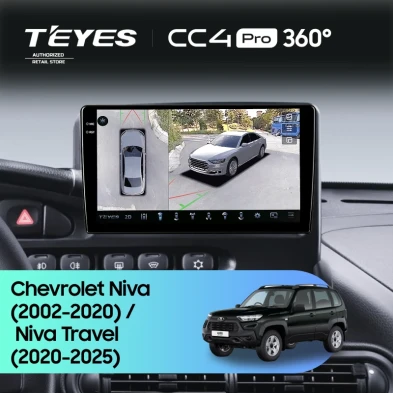 Штатная магнитола Teyes CC4 Pro 360 8/128 Lada Niva Travel (2020-2025)