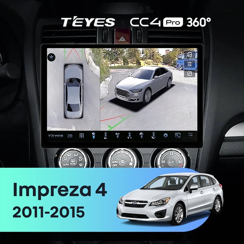 Штатная магнитола Teyes CC4 Pro 360 8/128 Subaru Impreza 4 (2011-2015) Тип-B (11")