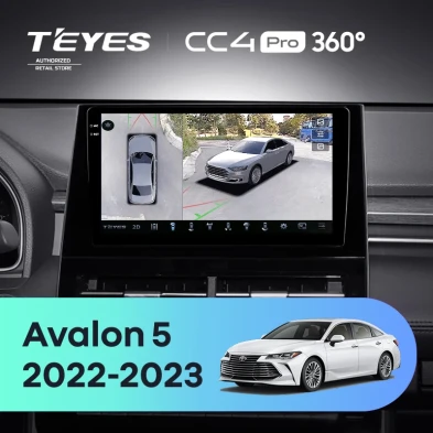Штатная магнитола Teyes CC4 Pro 360 12/256 Toyota Avalon V XX50 (2022-2023)